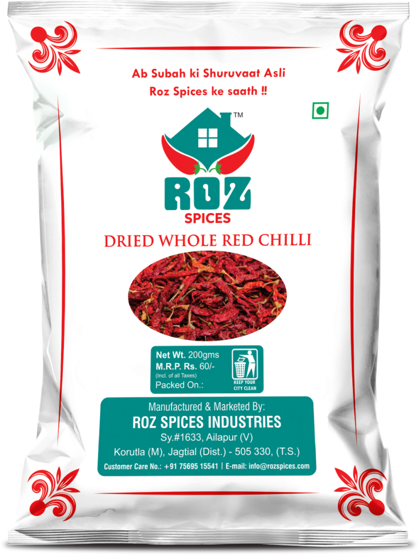 Roz Dried Chilli pouch